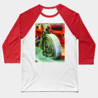Coiled Hose on Fire Truck Baseball T-Shirt